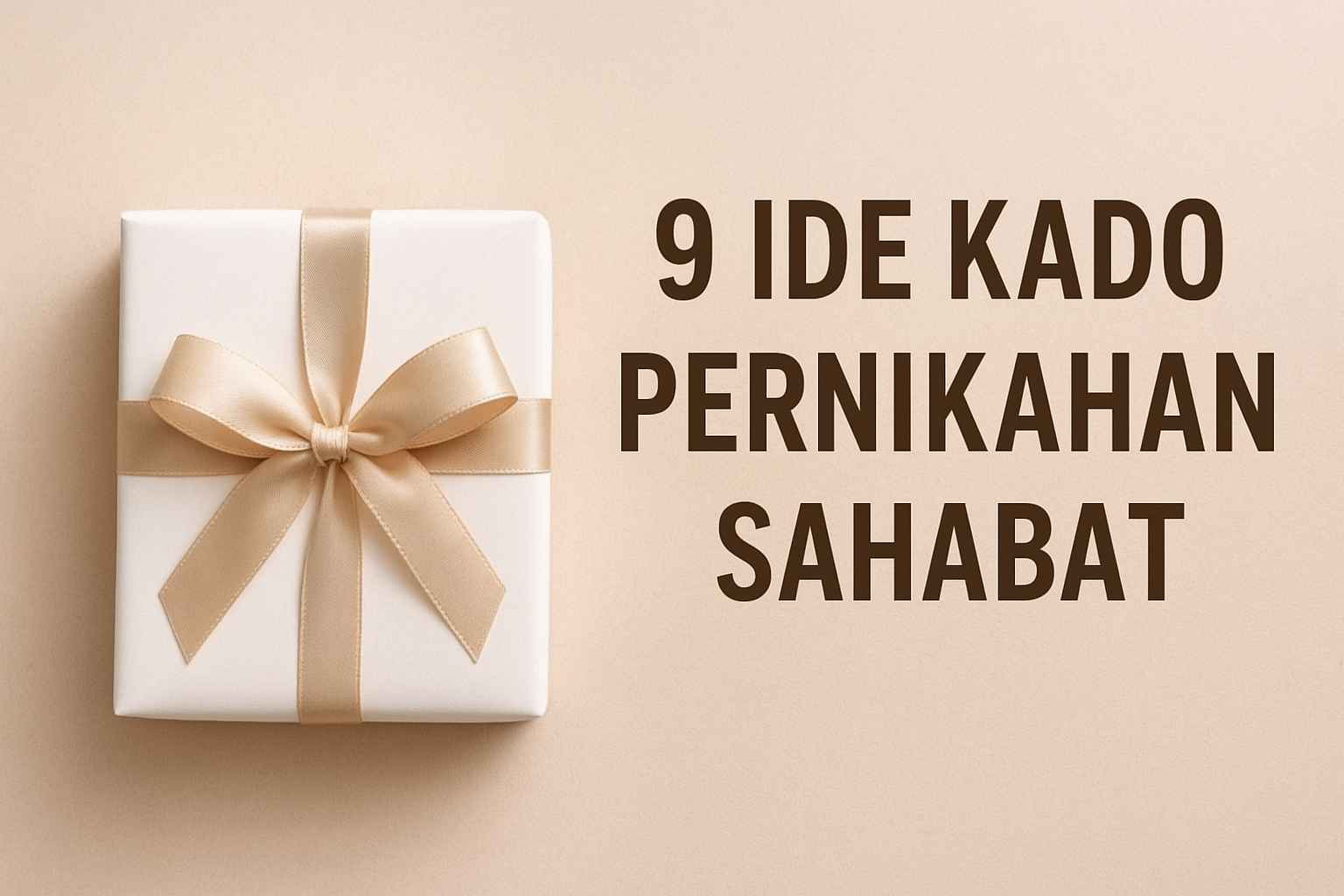 9 Pilihan Kado Pernikahan Sahabat yang Wajib Dipertimbangkan