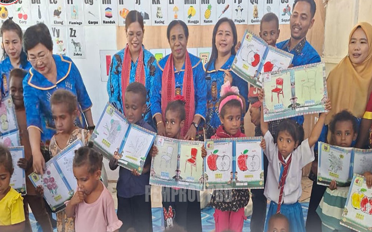 PAUD Jadi Perhatian Serius, Bunda PAUD Papua Barat Daya Lakukan Kunjungan Kerja ke Teminabuan