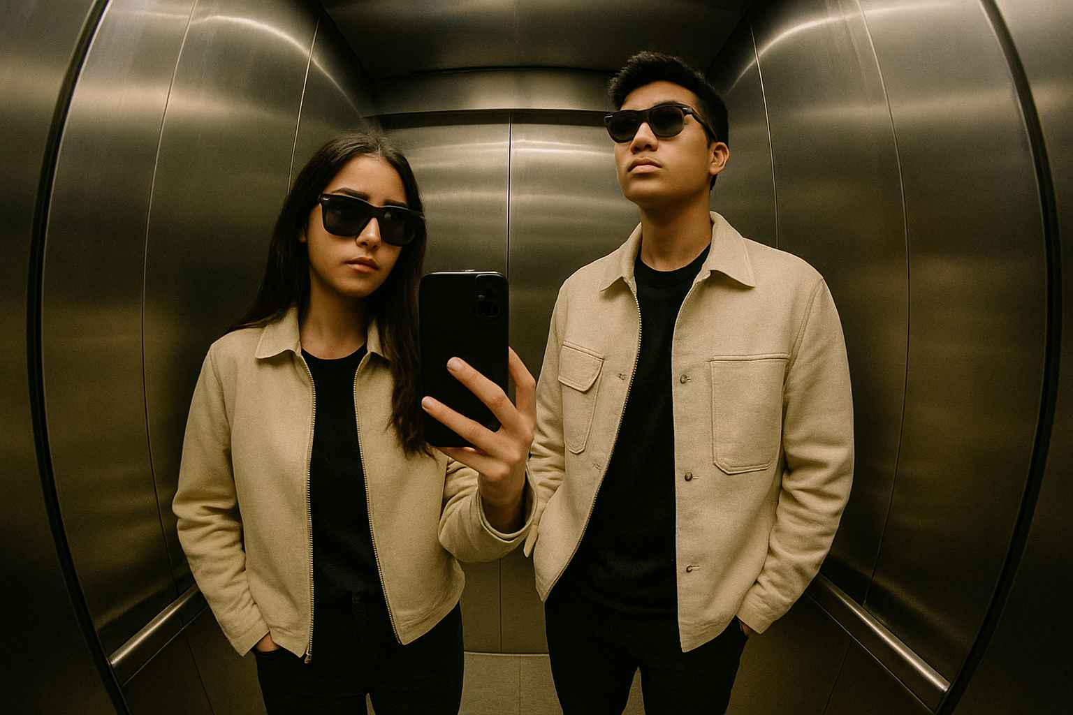 Viral! Cara Bikin Foto Couple Mirror Selfie di Lift Pakai Gemini AI, Hasilnya Real Banget!