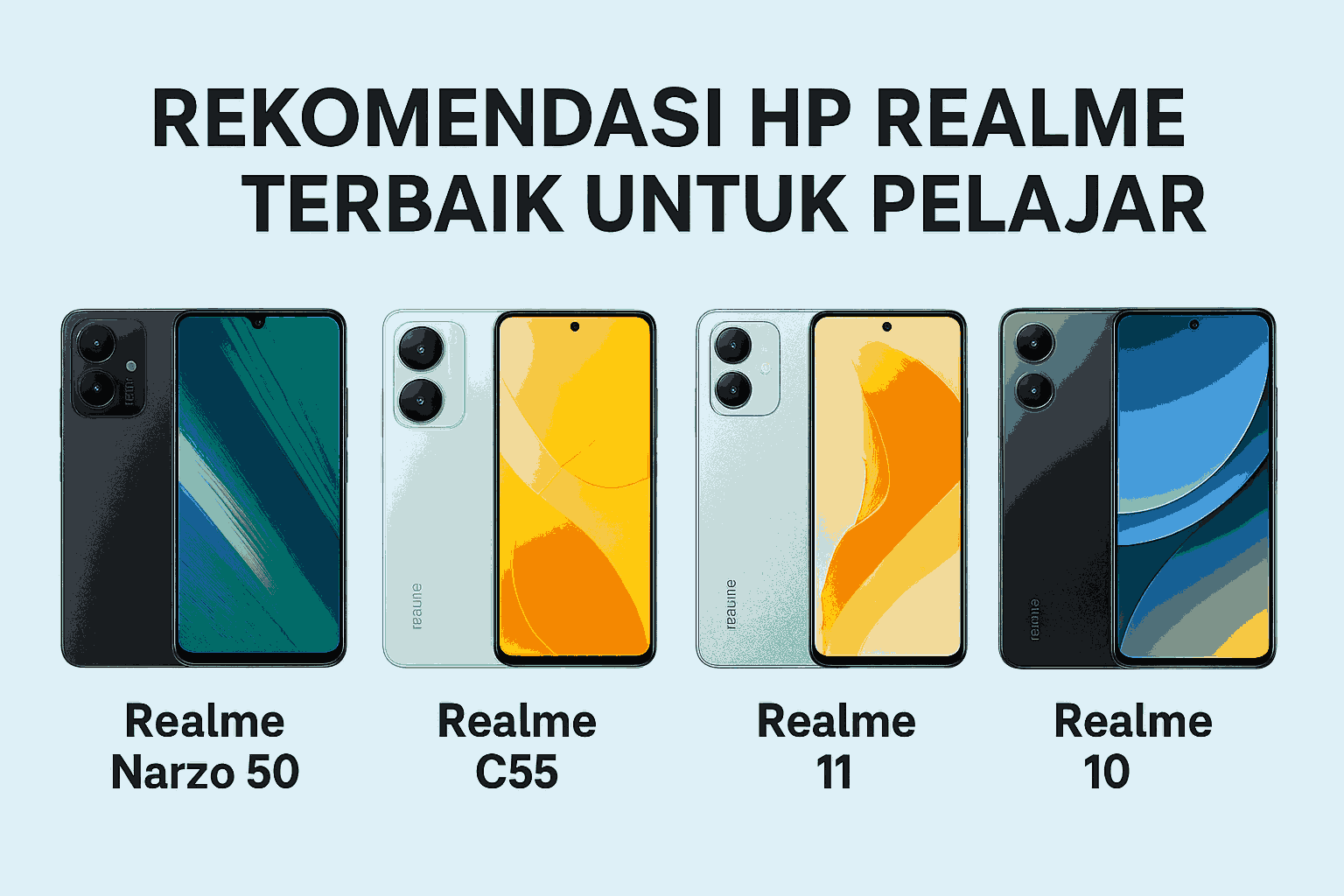 Realme Terbaik 2025 untuk Belajar Online dan Produktivitas