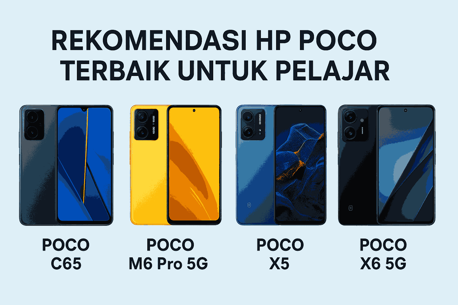 5 HP POCO Terbaik untuk Belajar Online dan Hiburan