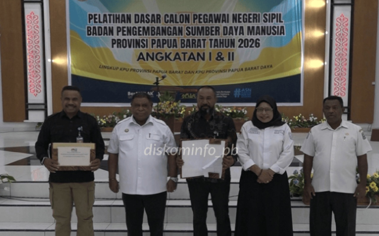 Sekda Papua Barat Tutup Latsar CPNS 2026, 78 Peserta Lulus Memuaskan