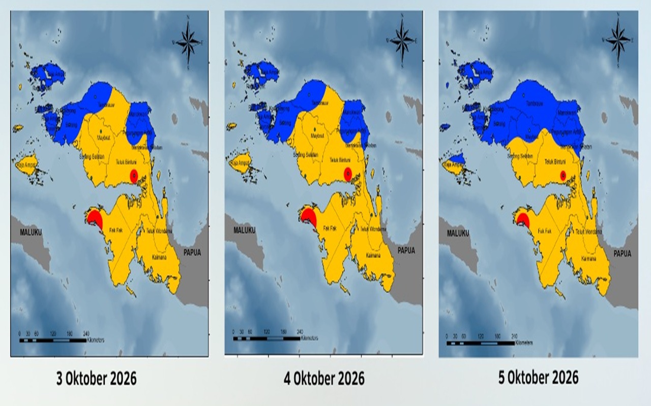 BMKG Prediksi Kualitas Udara Papua Barat dan Papua Barat Daya 3-5 Oktober 2026