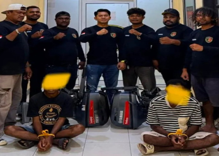 Meresahkan Nelayan, Pencuri Mesin Tempel dan Perahu Fiber Akhirnya Dibekuk Polres Teluk Bintuni
