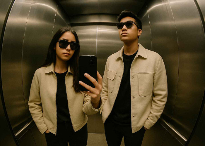 Viral! Cara Bikin Foto Couple Mirror Selfie di Lift Pakai Gemini AI, Hasilnya Real Banget!