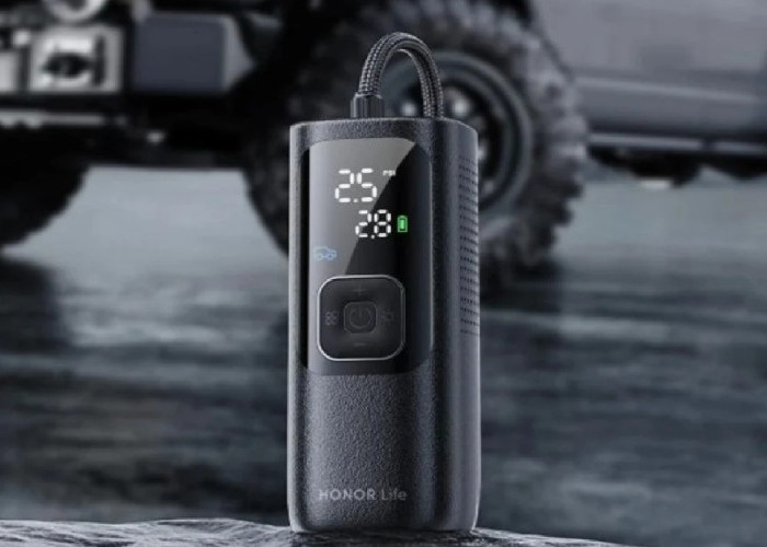 Honor Life Air Pump Lite, Pompa Ban Portable Ringkas dengan Layar Digital dan USB-C