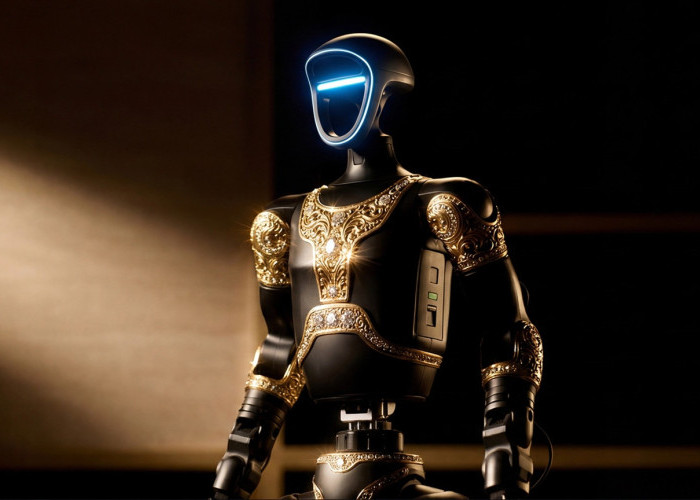 Robot Humanoid Berlapis Emas? Caviar Perkenalkan Alladin, Robot Mewah Terinspirasi Budaya Arab