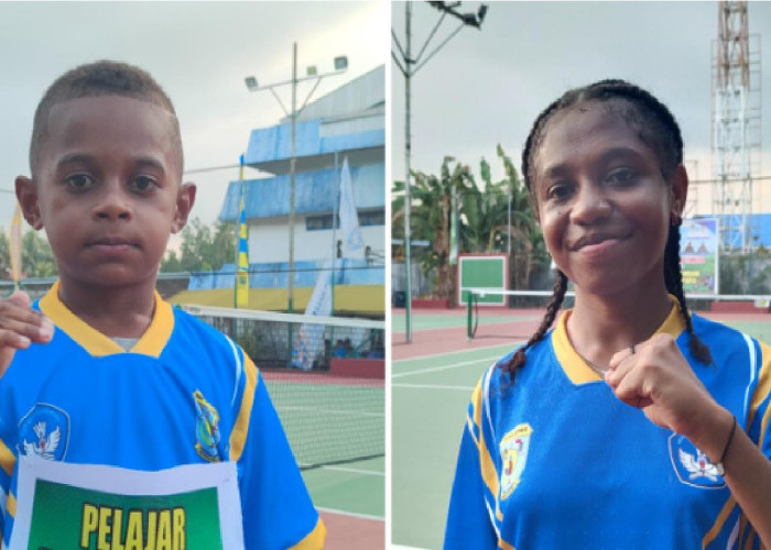 Atlet Cilik 7 Tahun Curi Perhatian di Turnamen Tenis Piala Gubernur Papua Barat 2026