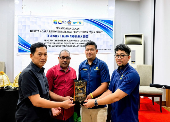 KPP Pratama Sorong dan Pemkab Tambrauw Perkuat Sinergi Melalui Rekonsiliasi Pajak Semester II 2025