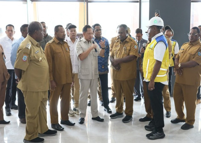 Mendagri Tito Karnavian Tinjau Pembangunan Pusat Pemerintahan Papua Barat Daya, Progres Gedung Capai 100 Perse