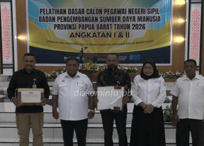 Sekda Papua Barat Tutup Latsar CPNS 2026, 78 Peserta Lulus Memuaskan