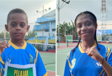 Atlet Cilik 7 Tahun Curi Perhatian di Turnamen Tenis Piala Gubernur Papua Barat 2026